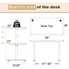 We'Re It Lift it, 60"x30" Electric Sit Stand Desk, 4 Memory/1 USB LED Control, Reclaimed Wood Top, White Base VL22WH6030-RW